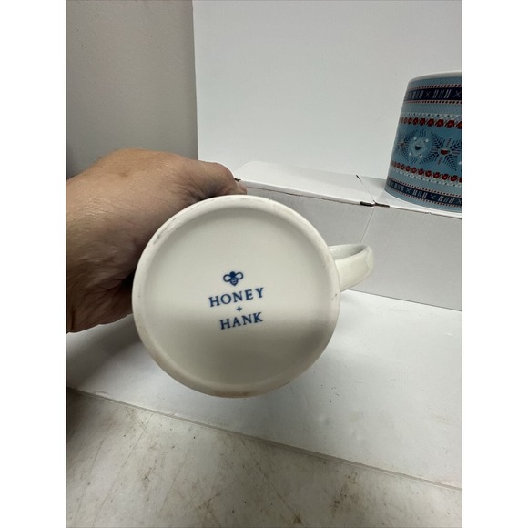 Omni Hotels & Resorts Colab W/ Honey & Hank Mug Set Of 2 fair Isle hot chocolate - Picture 6 of 8
